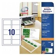 Avery Zweckform Visitenkarten, 85 x 54 mm, 200 g/m², 100 Karten