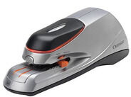 Rexel Elektrohefter Optima 20, schwarz / silber / orange