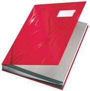 Leitz Design Unterschriftenmappe, A4, blanko, rot, 240 mm, 25 mm