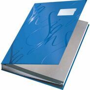 Leitz Design Unterschriftenmappe, A4, blanko, blau, 240 mm, 25 mm