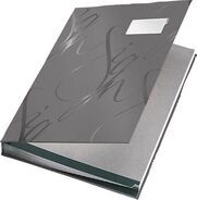 Leitz Design Unterschriftenmappe, A4, blanko, grau, 240 mm, 25 mm