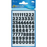 Z-Design Sticker Letters, Zahlen 0-9