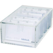 Maul Visitenkartenbox Acryl, transparent