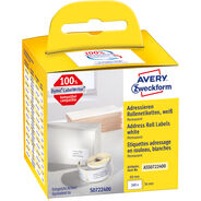 Avery Zweckform Adressetiketten auf Rolle weiss, 36 x 89 mm, 260 Etiketten