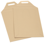 opti-fort Versandtasche mit Zungenverschluss, 175 x 250mm, braun