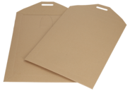 opti-fort Versandtasche mit Zungenverschluss, 250 x 350 mm, braun
