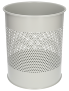 Durable Papierkorb Perforation, lichtgrau, 15 Liter, 26 cm