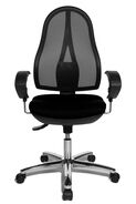 Topstar Organic Chrome Bürostuhl, schwarz