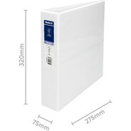 Biella Präsentationsringbuch Creative PP XL #1, A4, 7,5 cm, weiss