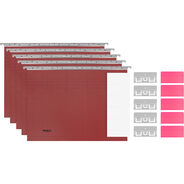 Biella Hängemappen-Set Original, 25 cm, rot, 5 Stück