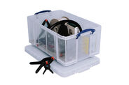 Really Useful Box Kunststoffbox, 64 Liter, transparent, 44 cm, 31 cm, 71 cm, 1 Stück