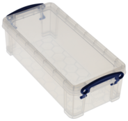 Really Useful Box Kunststoffbox, 0.9 Liter, transparent, 10 cm, 7 cm, 22 cm, 1 Stück