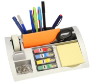Post-it Organizer da scrivania C50, grigio argento, materia plastica, 1 pezzi, 8.3 cm, 18.7 cm, 29 cm, 0.9857 kg