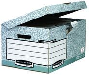 Fellowes BankersBox® Archivbox Maxi, 545 x 293 x 378 mm, weiss/grau, 1 Stück