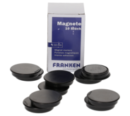 Franken Haftmagnet, 32 mm, schwarz, 10 Stück