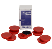 Franken Haftmagnet, 32 mm, rot, 10 Stück