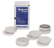 Franken Haftmagnet, 32 mm, weiss, 10 Stück