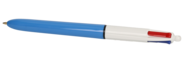 Bic Kugelschreiber 4-Colours Medium, blau / weiss