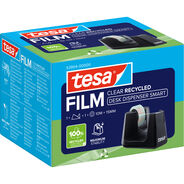 Tesa Tischabroller Smart Recycled, schwarz, 10 m, 15 mm