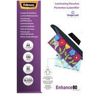 Fellowes Laminiertaschen, A4, 80 mic, glanz, 100 Stück