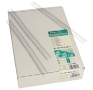 Fellowes Drahtbinderücken, A4, 10 mm, silber, 100 Stück