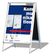 Franken Plakatständer Standard, A1, silber, Vierbein, 790 mm