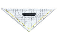 Linex Geometrie-Dreieck, transparent, Kunststoff, 1 Stück, 22.5 cm, 16 cm, 0.2 cm, 22.5 cm, 0.04 kg