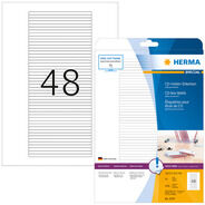 Herma Etiketten für CD-Box A4, 5078, 114,3 x 5,5 mm, weiss Papier matt