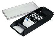 Bantex Visitenkartenbox, Metall, schwarz, 110 mm
