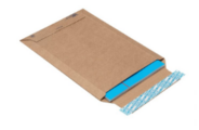 Brieger Kuvert aus Karton mit Aufreisshilfe, 294 x 372mm, braun, 100 Stück