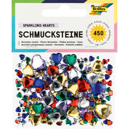 Folia Pietre decorative Sparkling Hearts, 450 pezzi