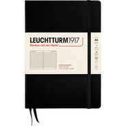Leuchtturm1917 Notizbuch Medium, Hardcover, A5, liniert, schwarz