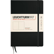 Leuchtturm1917 Notizbuch Medium, Hardcover, A5, blanco, schwarz
