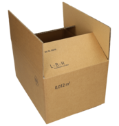 Faltboxen, braun, 305 mm, 250 mm, 215 mm