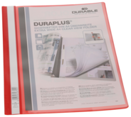 Schnellhefter Durable Duraplus A4+ überbreit rot