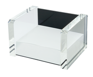 WEDO Zettelbox, schwarz / transparent
