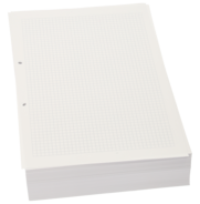 ingold-biwa Ringbucheinlagen, A4, 90 g/m², kariert 5 mm mit Rand, 210 x 297 mm