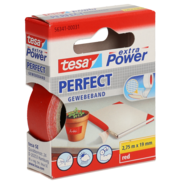Tesa Gewebeband extra Power Perfect, rot, 19 mm x 2.75 m