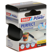 Tesa Gewebeband extra Power Perfect, schwarz, 38 mm x 2.75 m