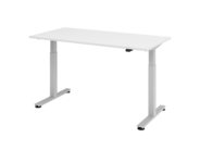 Sitz-Steh-Schreibtisch AMPYR-ERGO XM, 160 x 80 x 72-119 cm, weiss