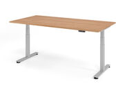 Sitz-Steh-Schreibtisch AMPYR-ERGO XD, 200 x 100 x 63,5-128,5 cm, nussbaum