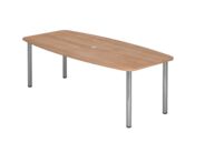 Konferenztisch AMPYR-KT, 220 x 103 x 72-74 cm, nussbaum