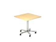 Besprechungstisch AMPYR Meet quadratisch, 80 x 80 x 72-114 cm, ahorn