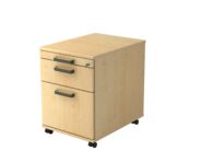 Rollcontainer AMPYR Solid mit Hängeregister, ahorn, 1 Stück, 42.8 cm, 59 cm, 58 cm