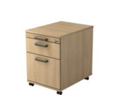 Rollcontainer AMPYR Solid mit Hängeregister, eiche, 1 Stück, 42.8 cm, 59 cm, 58 cm