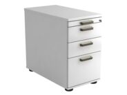 Standcontainer AMPYR Solid mit Hängeregister und 3 Schüben, weiss, 42.8 cm, 72 cm, 80 cm