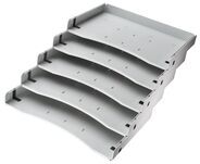 Schrägablagen zu Container AMPYR Solid, grau, 5 Stück, 32.7 cm, 3.3 cm, 21.2 cm