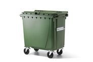 VERWO Kunststoffcontainer mit Deckel, grün, 770 Liter