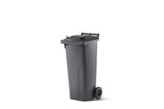VERWO Kunststoffcontainer mit Deckel, anthrazit, 140 Liter