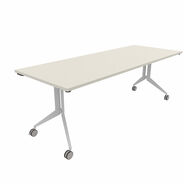 Haworth Schreibtisch Comforto Planes Flip-Top, 210 x 80 x 74 cm, weiss